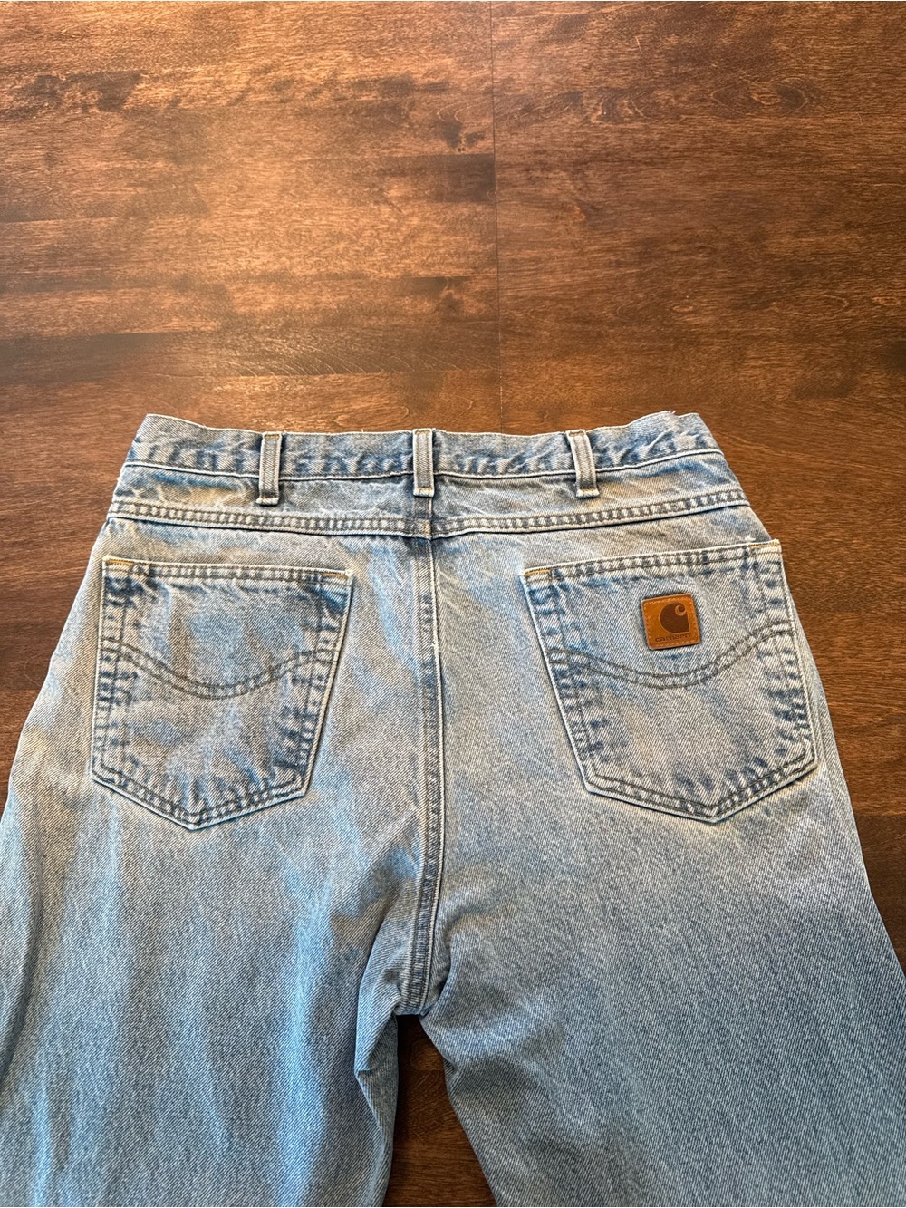 Carhartt Men's B18-STW Traditional Fit Light Blue Straight-Leg Jeans